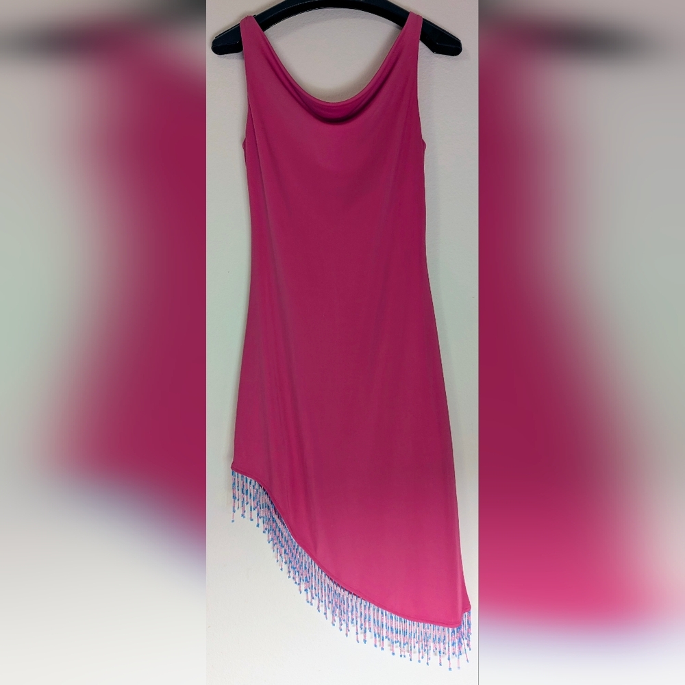Vanilla Ville Hot Pink party dress size L